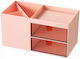 Kunststoff Schreibtischorganisator in Rosa Farbe 1Stück 17.6x9x9.2cm