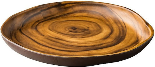 Stylepoint Πιάτο Ρηχό από Μελαμίνη Καφέ με Διάμετρο 24.5cm 6τμχ