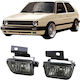Depo Square Foglights Car Volkswagen Golf / Jetta 1984-1991 2pcs