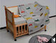Liolios Home Blanket Nursery Swaddling Blankets Vehicles Gray 80x100cm