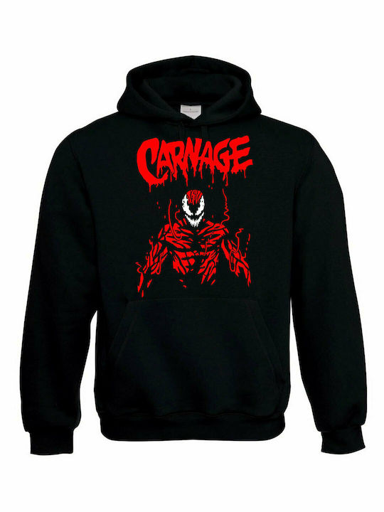 Carnage Figure 02 Kapuzenpulli Schwarz