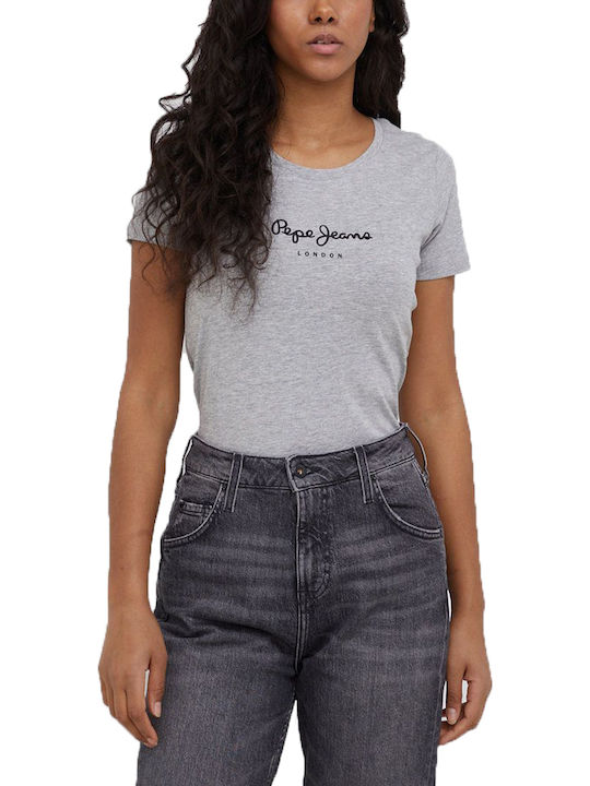 Pepe Jeans New Virginia Γυναικείο T-shirt Γκρι