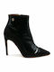 Leather Women's Ankle Boots Black