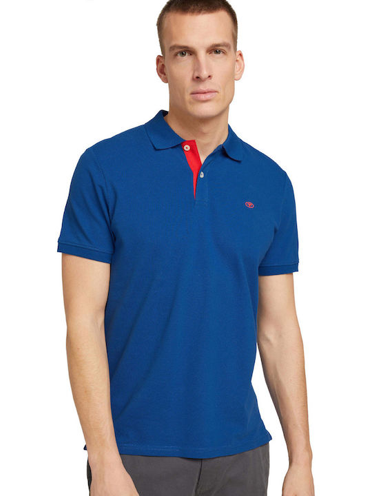 Tom Tailor Basic Polo Μπλούζα Κοντομάνικη Μπλε