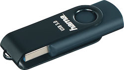 HAMA Rotate 64GB USB 3.0 Stick Μπλε