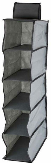 Fabric Hanging Storage Case For Clothes in Gray Color 15x30x70cm 1pcs