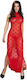 Chilirose με Δαντέλα Long Babydoll Red