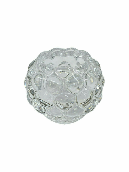 Bolsius Bubble Κηροπήγιο για Ρεσώ Γυάλινο Διάφανο 7.5x7.5x6εκ.