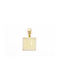 14K Gold pendant, the monogram A.