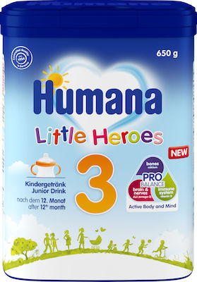 Humana Milchnahrung Optimum 3 Little Heroes für 12m+ 650gr