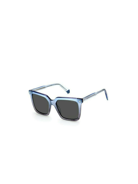 Polaroid Sonnenbrillen mit Blau Rahmen und Schwarz Polarisiert Linse PLD4115/S/X WS6/M9