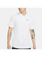 Nike Nikecourt Ανδρικό T-shirt Dri-Fit Polo Λευκό
