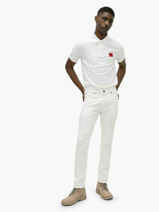 Hugo Boss Ανδρικό T-shirt Polo Λευκό