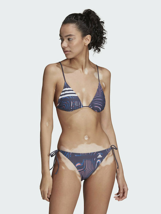 Souleaf Αθλητικό Set Bikini Τριγωνάκι με Αφαιρούμενη Ενίσχυση Shadow Navy
