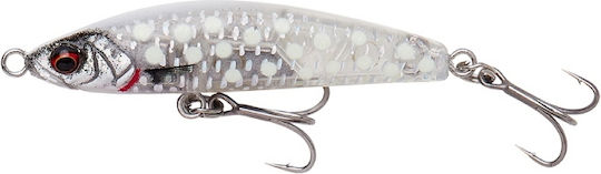 Savage Gear Gravity Minnow Künstliche Köder Fisch (Minnow) Leuchtend No14 5cm/8g Kristallweiß-Leuchten