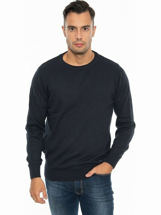 Double Long Sleeve Sweater Navy Blue