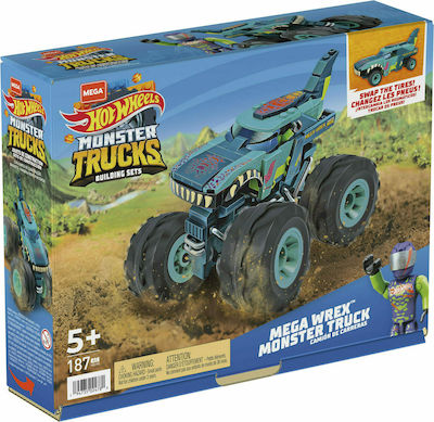 Mattel Mega Hot Wheels Monster Trucks Building Sets -  Mega Wrex Monster Truck (HDJ95)
