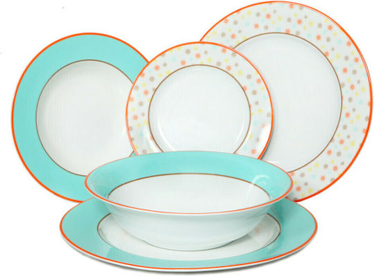Christinholm Etoiles Multicolour Porcelain Dinnerware Set 20pcs