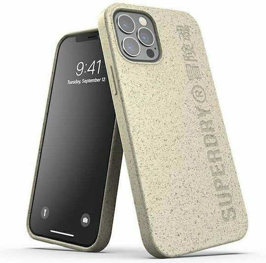 Superdry Snap Umschlag Rückseite Kunststoff Sand (iPhone 12 / 12 Pro)