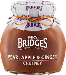 Mrs Bridges Chutney Αχλάδι, Μήλο & Τζίντζερ 300gr