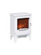 HomCom De podea Șemineu electric 1800W 39x54.8cm Alb