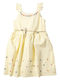 Children's Dress Sleeveless Set with Accessories Yellow