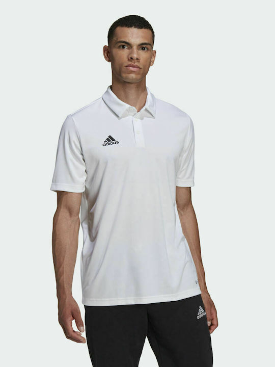 Adidas Entrada 22 Ανδρικό T-shirt Polo Λευκό