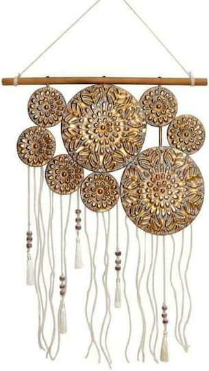 Inart Hanging Wall Decor Gold from Metal 58x3x103cm