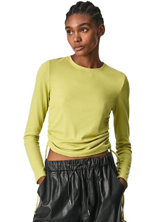 Pepe Jeans Daelin Women's Blouse Long Sleeve Soft Lime