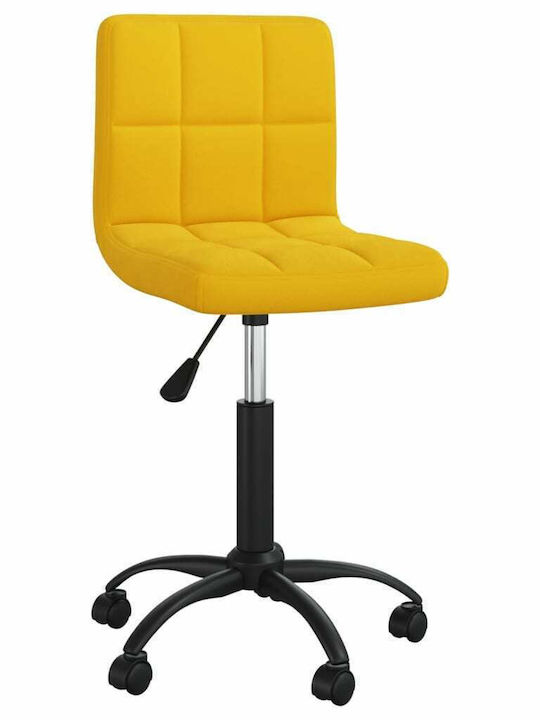 Swivel Visitor Chair with Wheels 334363 Μουσταρ...