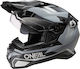 O'Neal DSRS Square V.22 Black/Grey Κράνος Μηχανής Full Face ECE 22.05 με Sunvisor