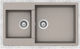 Schock Cristalite Element 110-31290-1451 Drop-In Chiuvetă Dreapta din Granit Sintetic L86xW50cm Concrete Beton