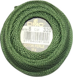 DMC Ață Broderie Cotton Perle No8 Bumbac VERDE 87m