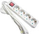 Electropack Πολύπριζο 4 Θέσεων με Διακόπτη και Καλώδιο 1.5m