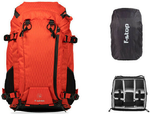 F-Stop AJNA DuraDiamond 37L Travel & Adventure Essentials Bundle Geantă Rucsac Pentru Cameră Foto Roșie