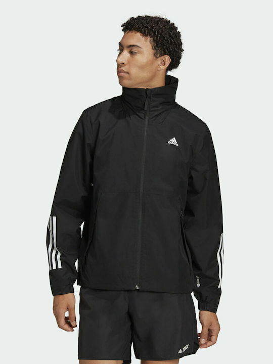 3 Stripes Rain.rdy Sportjacke Schwarz
