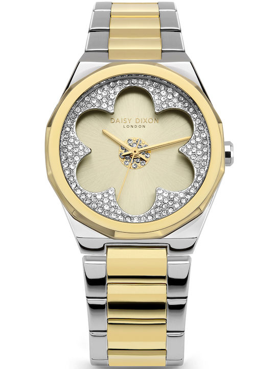 Daisy Dixon Alessandra Γυναικείο Ρολόι 36mm Μπαταρίας με Μεταλλικό Μπρασελέ