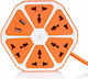 Hexagon Socket 045 Inteligent Bandă de alimentare 4 Prize cu 2 USB-A Portocaliu