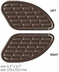 ONEDESIGN UNIVERSAL TANK PAD - MATTE BROWN - 17 MM X 93,5 MM | 6,7" X 3,7" - RESIN/POLYURETHANE
 BUMPS15P