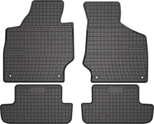 Frogum Set of Front and Rear Mats 4pcs for Audi TT 2006-2014 Black