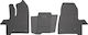 Frogum Set of Front and Rear Mats 3pcs for Ford Transit 2018 Black