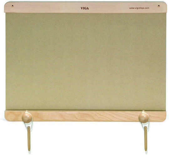 Viga Toys Βάση Τοίχου για Πάνελ Προγραφής Πίνακας Διπλής Όψης 60x45εκ.