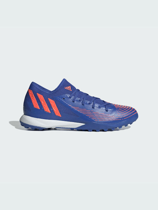 Adidas Predator Edge.3 TF Χαμηλά Ποδοσφαιρικά Παπούτσια με Σχάρα Hi-Res Blue / Turbo