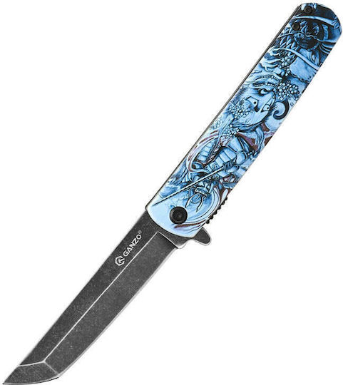 Ganzo Pocket Knife Blue with Blade made of Steel