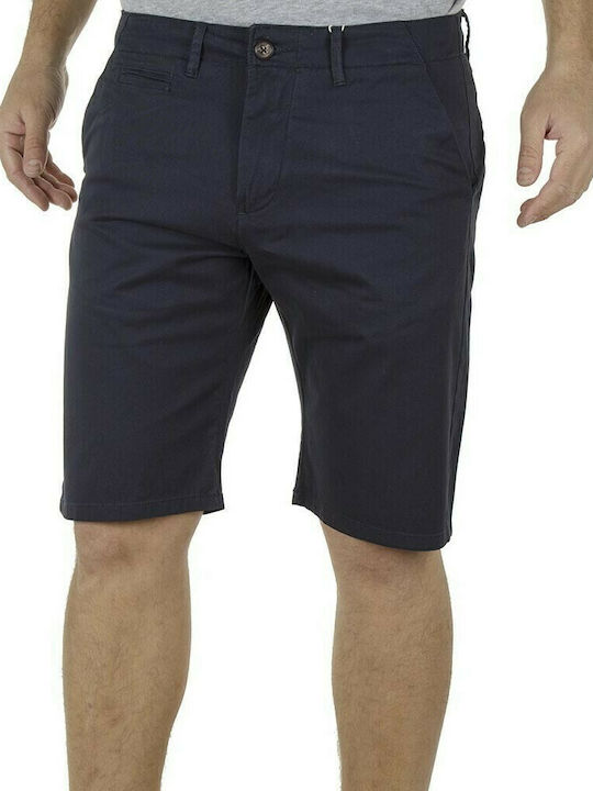 Double Men's Shorts Chino Navy Blue
