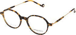 Eyepetizer Six Women's Brown Tortoise Prescription Eyeglass Frame