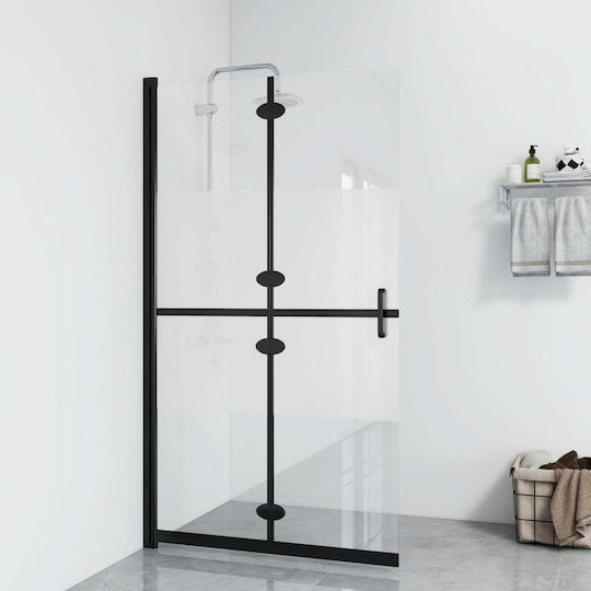 vidaXL Divider de verandă Duș cu Pliabil Ușă 90x190cm Tesatura