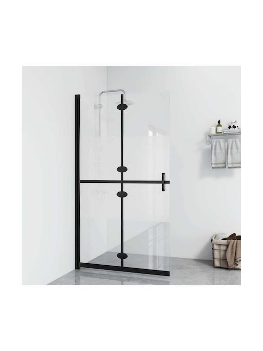 vidaXL Shower Screen for Shower with Foldable Door 110x190cm Clear Glass
