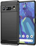 Θήκη Σιλικόνης TPU Carbon Fiber Brushed για Google Pixel 6 Pro - Μαύρο