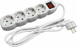 Entac ESE1.5G4-3-SW Πολύπριζο 4 Θέσεων με Καλώδιο 3m Entac ESE1.5G4-3-SW Πολύπριζο 4 Θέσεων με Καλώδιο 3m